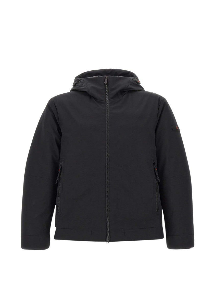 Peuterey Minimalist Smooth Loge Drawstring Hood Jacket
