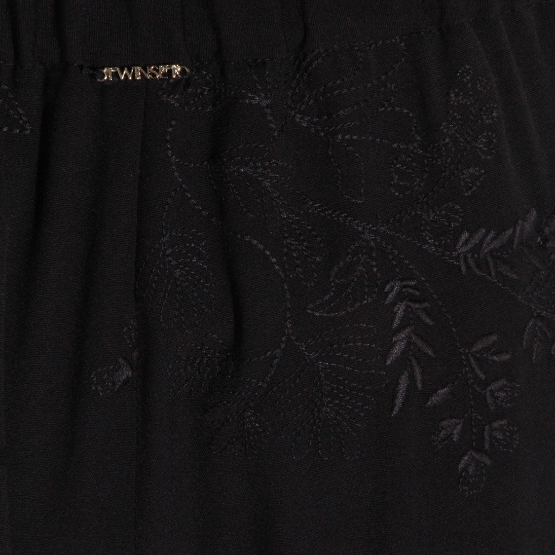 Twin-Set Straight-Leg Trousers With Floral Jacquard Pattern