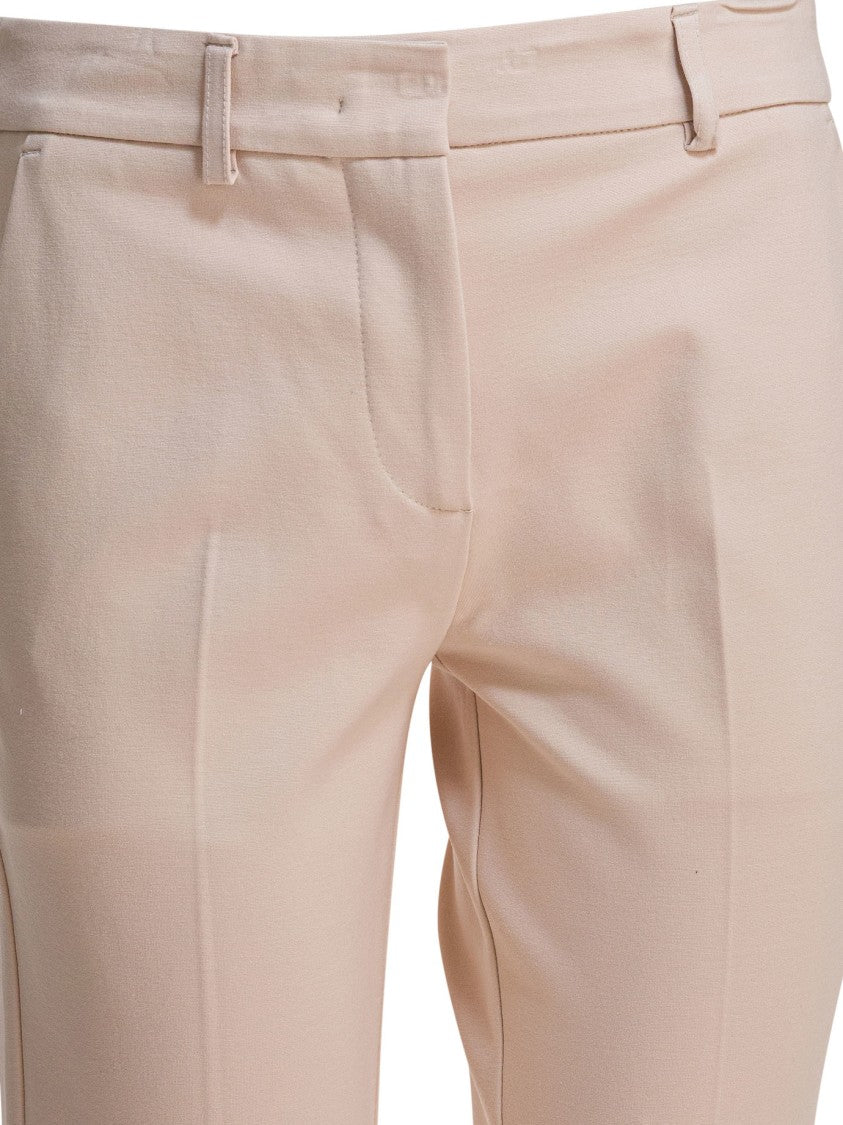Semper Mid-Rise Viscose Pants With Tailored Back Pleats