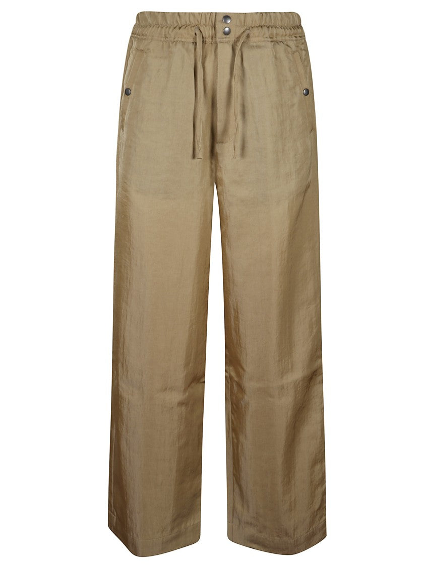 Dries Van Noten Prima Pants With Flap Pockets And Drawstring Waistband