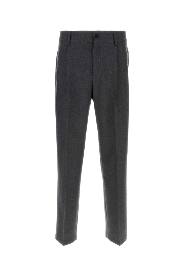 Dolce & Gabbana Dark Grey Wool Blend Pant