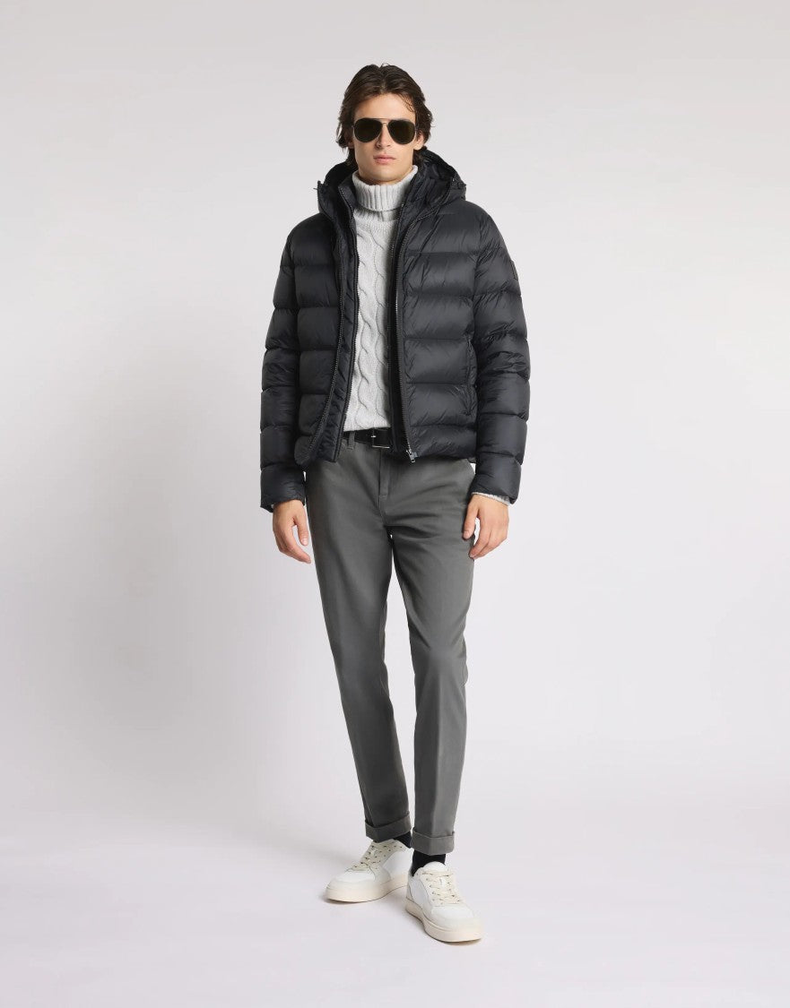 Fay Lightweight Puffer Jacket With Adjustable Hood