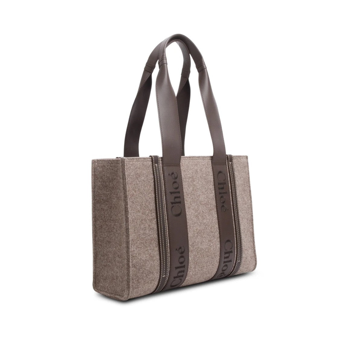 Chloé Chloé Woody Felt Medium Tote Bag