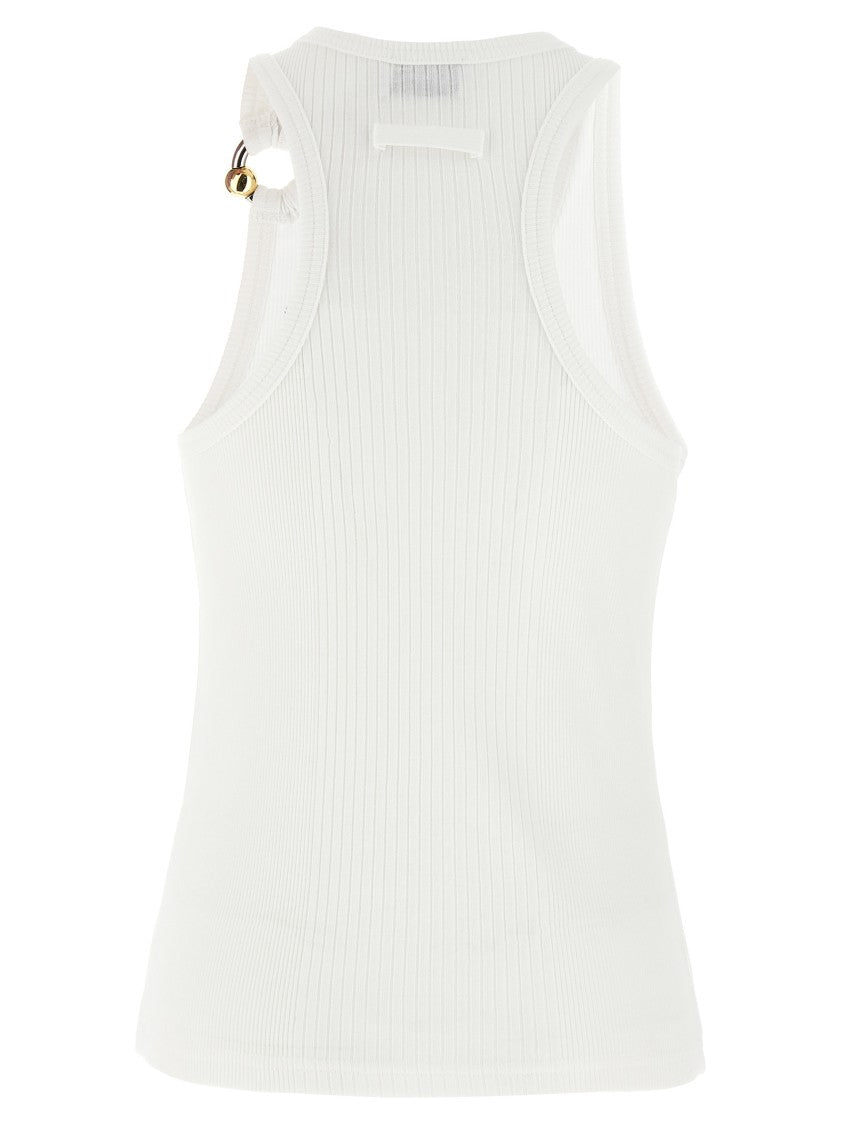 Jean Paul Gaultier Black Piercing' Tank Top