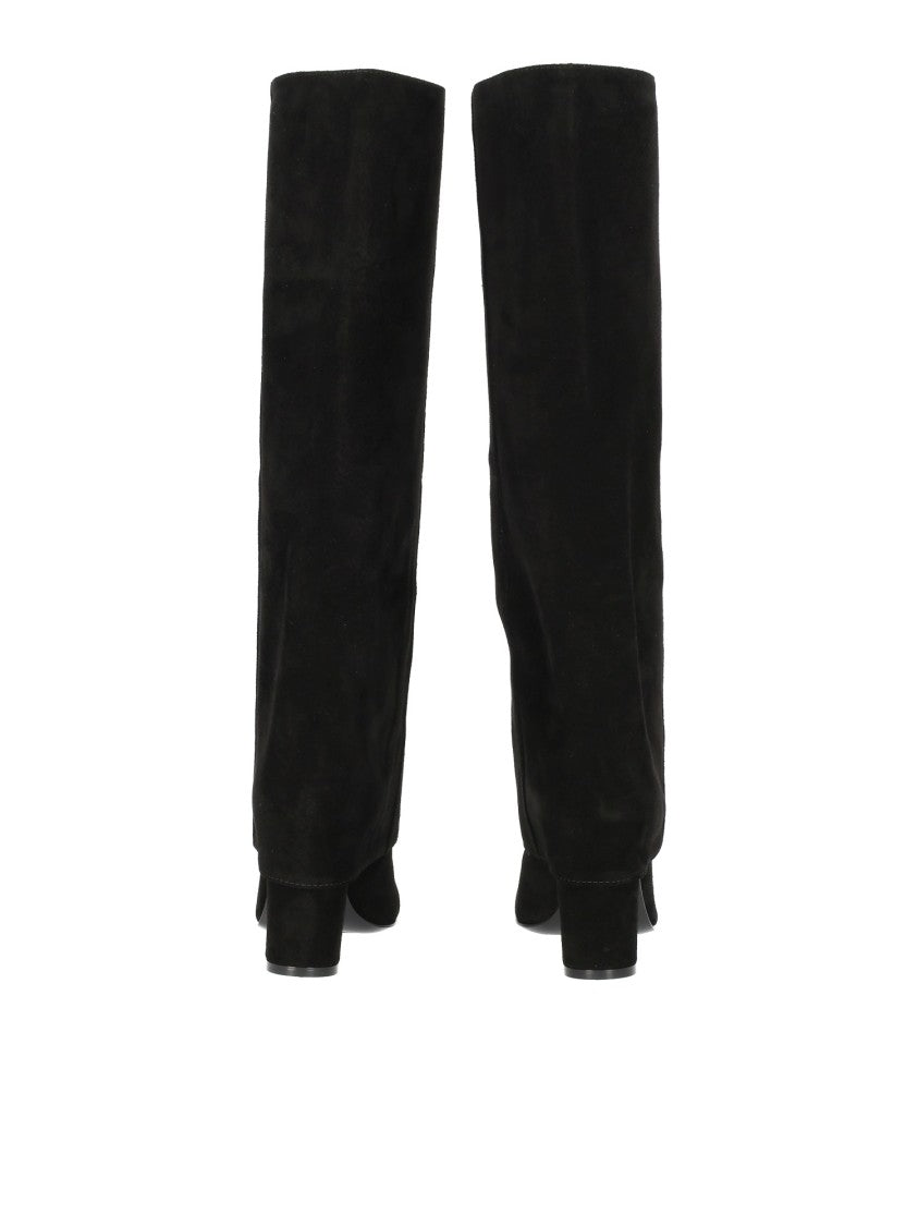 Via Roma 15 Fold-Over Cuff Wide-Leg Boots