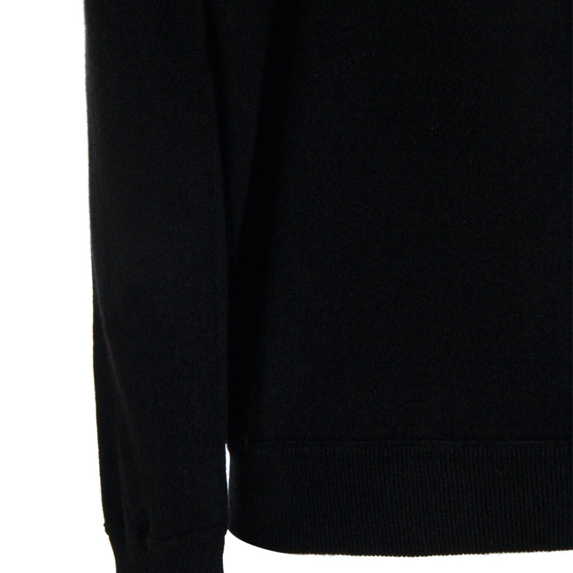 Malo Deep Blue Knit Sweater With Round Neckline