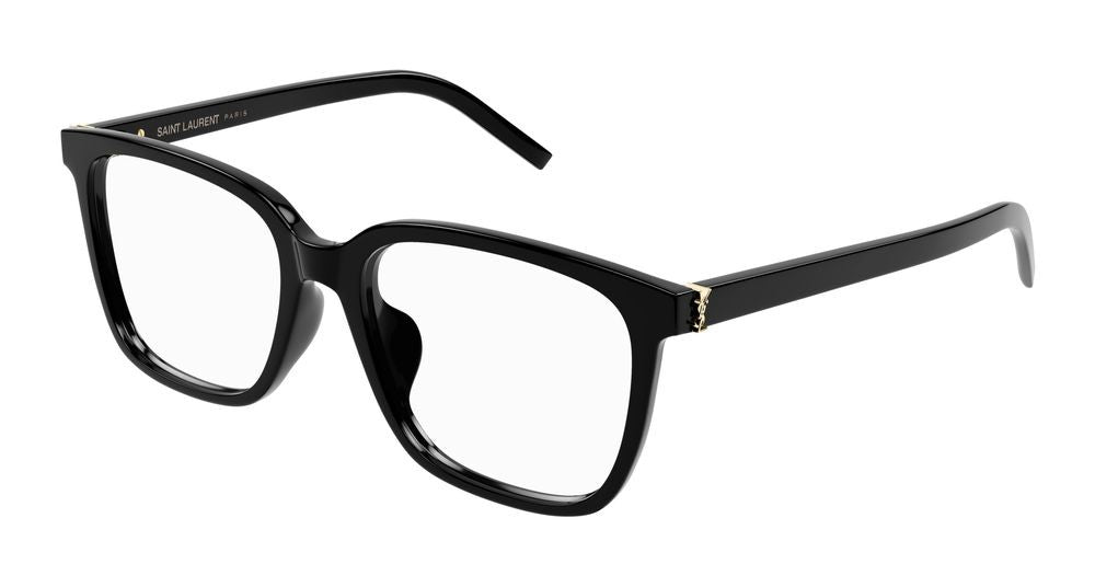 Saint Laurent Black Oversized Square Frame Eyeglasses