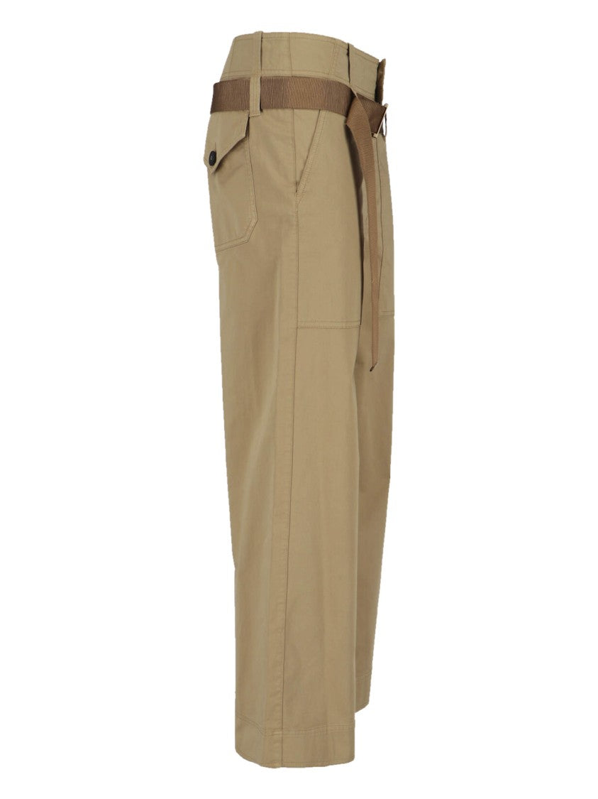 Seafarer Brown Wide Leg Cotton Pants