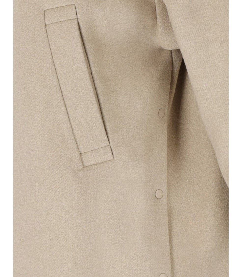 Duno Mayu Beige Hooded Jacket