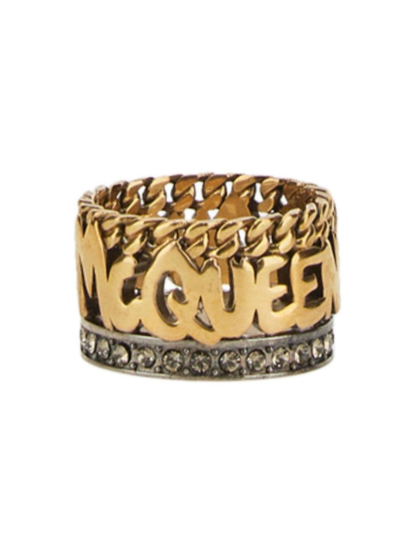 Alexander Mcqueen Graffiti Ring