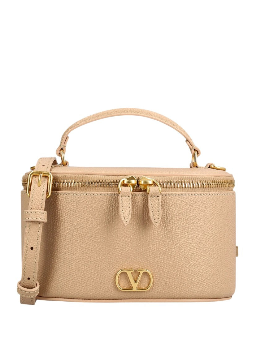 Valentino Structured Gold-Plaque Rectangular Vanity Case