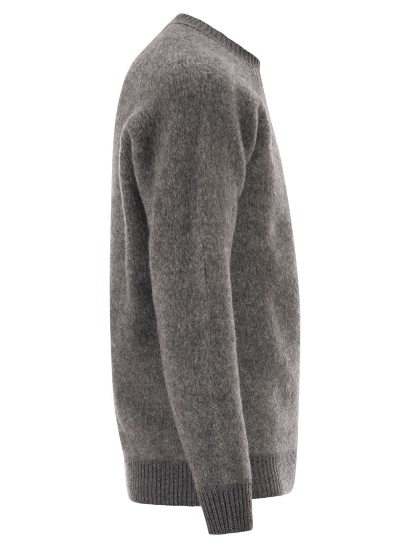 Rakki' Wool Blend Sweatshirt-Style Jumper With Raglan Sleeves