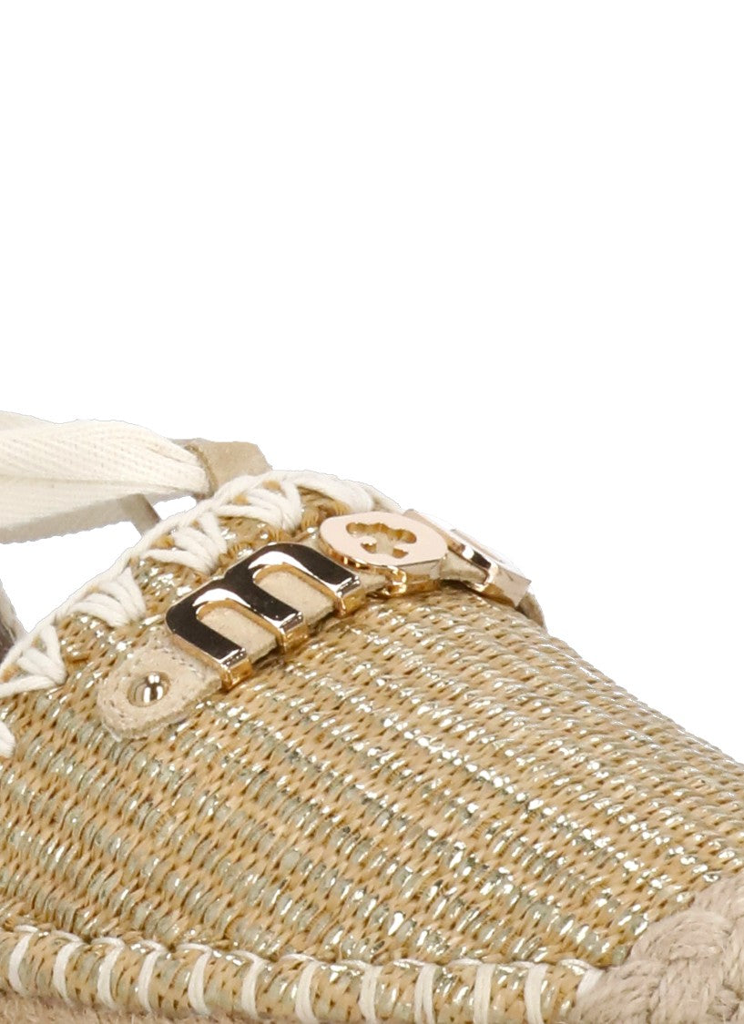 Mou Gold Lurex Sandals