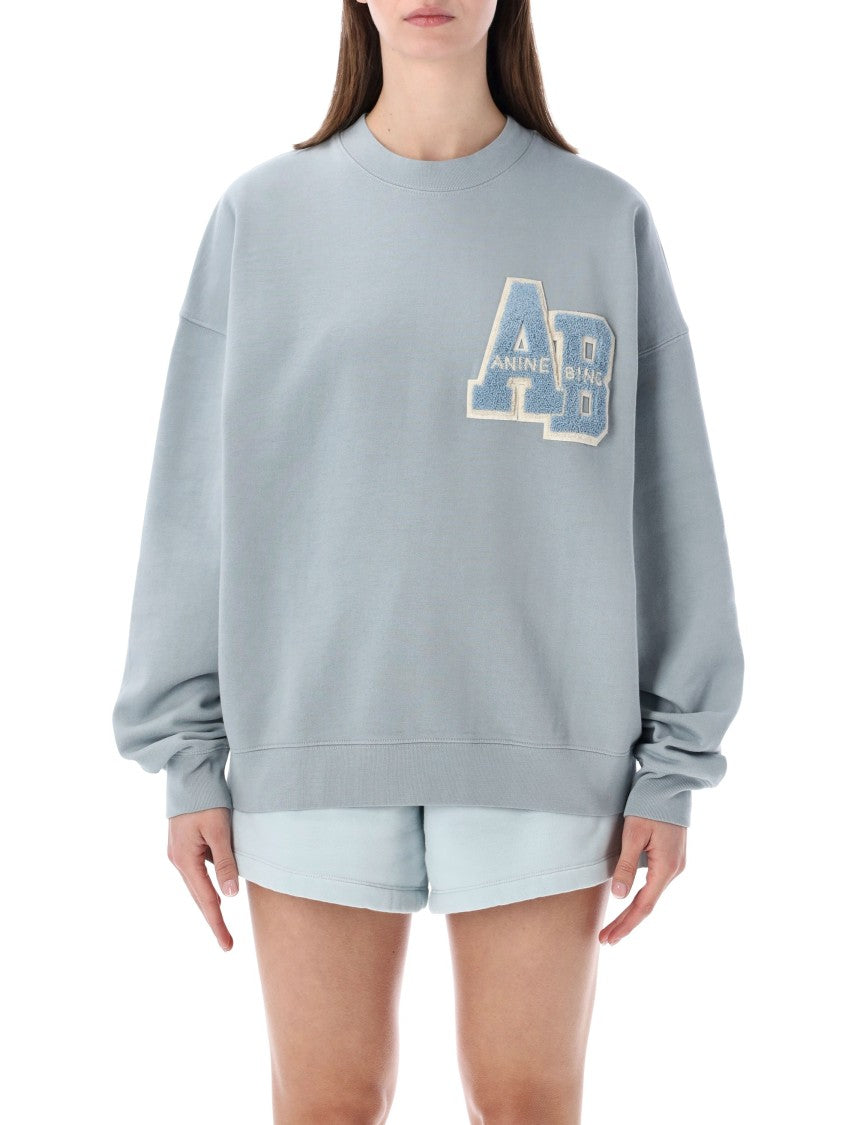 Anine Bing Miles Oversized Letterman Sweatshirt
