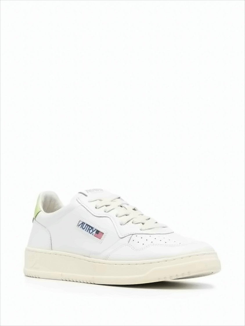 Autry Smooth Leather Low-Top Sneakers With Perforated Toe Box