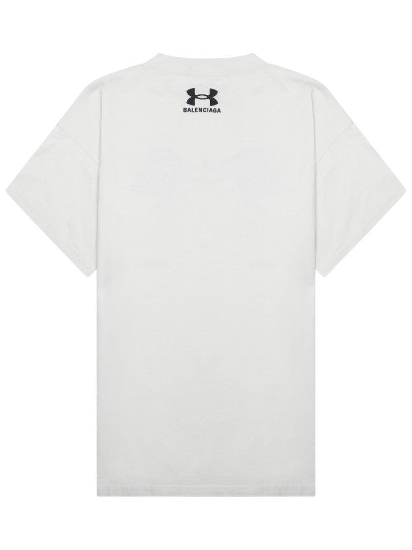 Balenciaga Oversized White T-Shirt With Minimalist Design