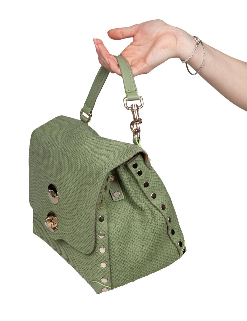 Zanellato Amoretto S Handbag In Green Leather