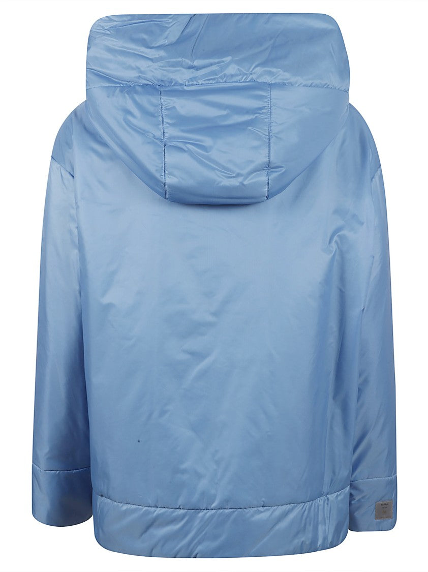 Max Mara Lightweight Hooded Coat With Adjustable Drawstrings