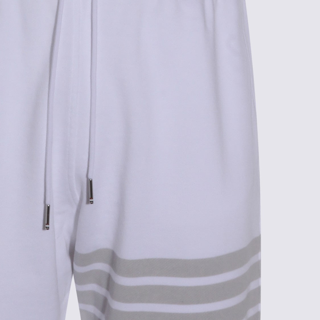 Thom Browne Casual Trousers With Subtle Horizontal Stripes