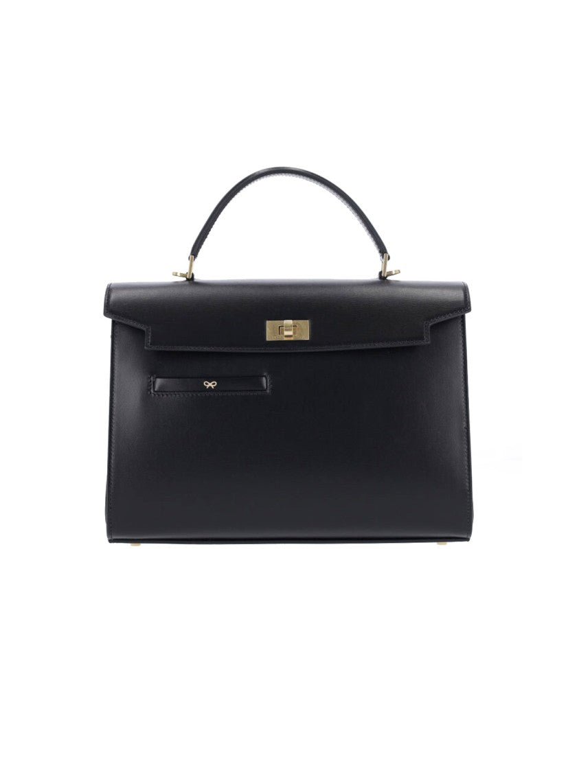 Anya Hindmarch Black Mortimer Calf Leather Handbag