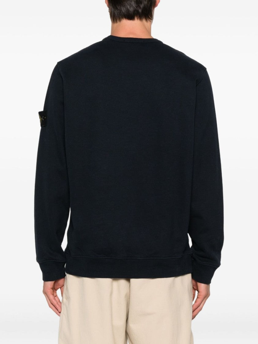 Stone Island Brushed Organic Cotton Fleece Sweatshirt