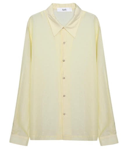 Séfr Long-Sleeve Shirt With Classic Collar And Soft Texture