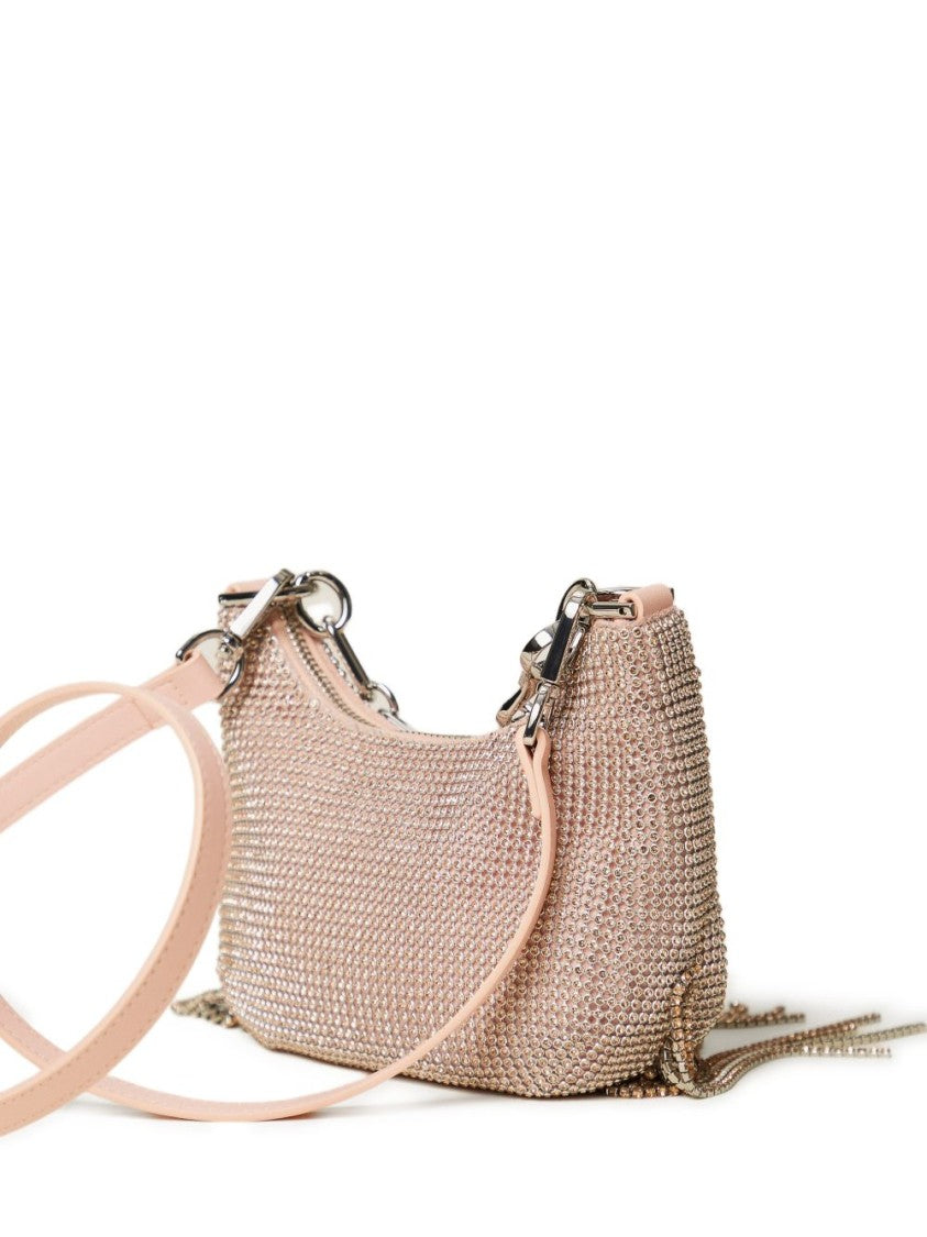 Twin-Set Peach Pink Fringe Shoulder Bag