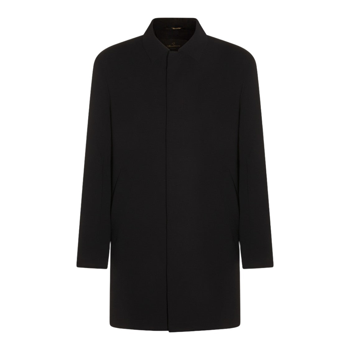 Montecore Black Coat With High Collar