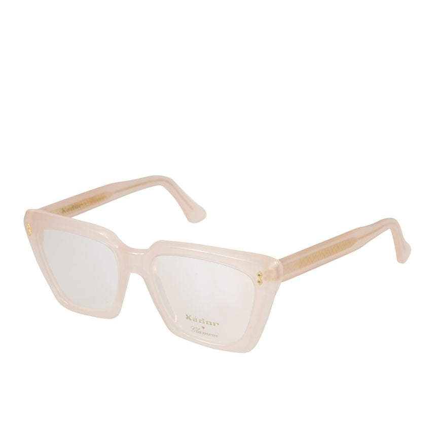 Kador Kalipso Glamour Translucent Pink Sunglasses With Gold-Toned Temples