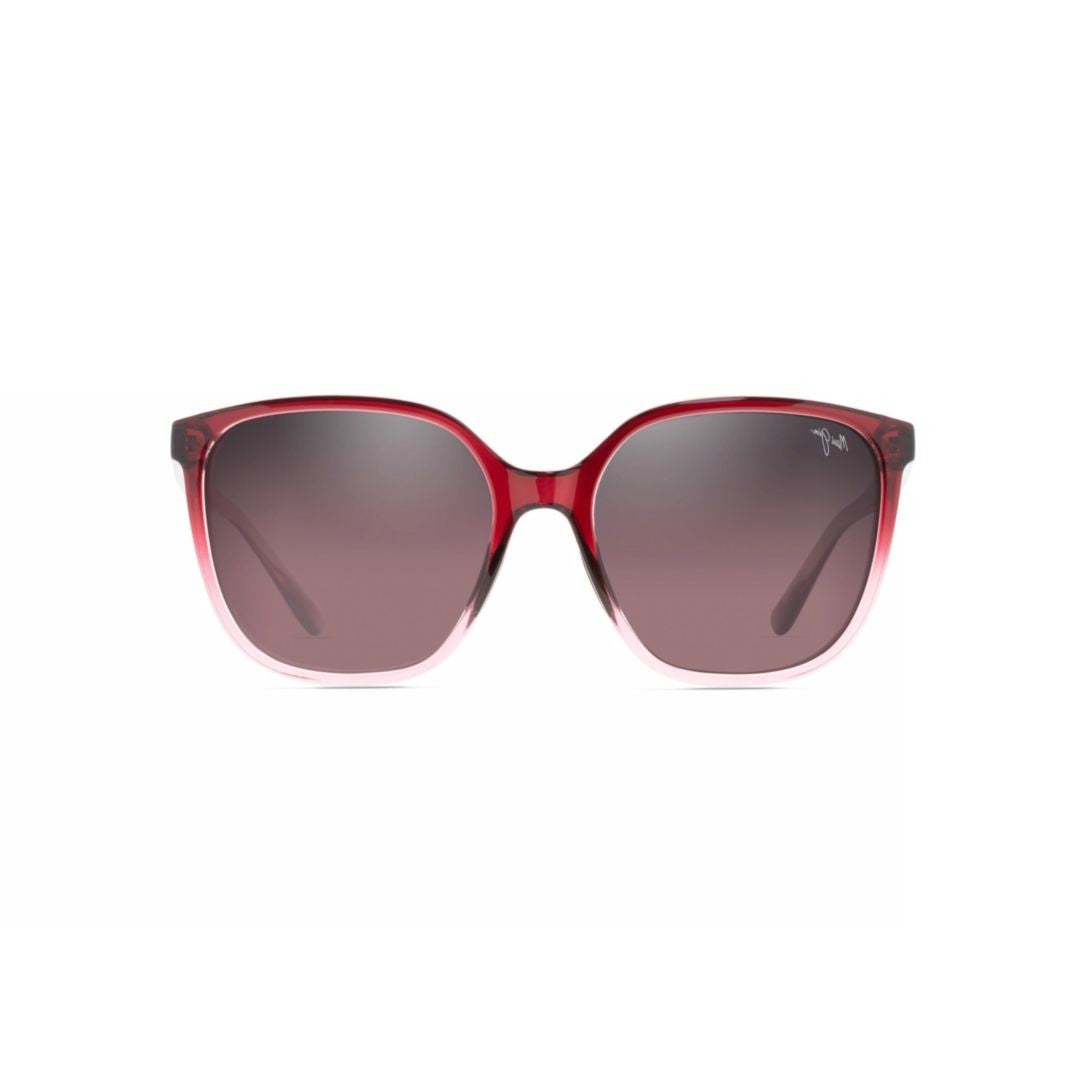 Maui Jim Good Fun Oversized Square Sunglasses With Gradient Frame In Red