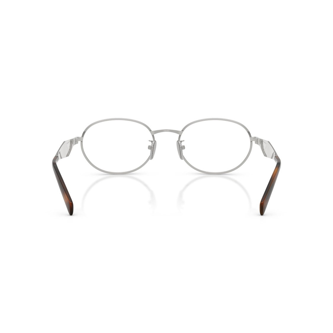 Prada 0Pr D53vd Oval Silver Metal Frame Eyeglasses