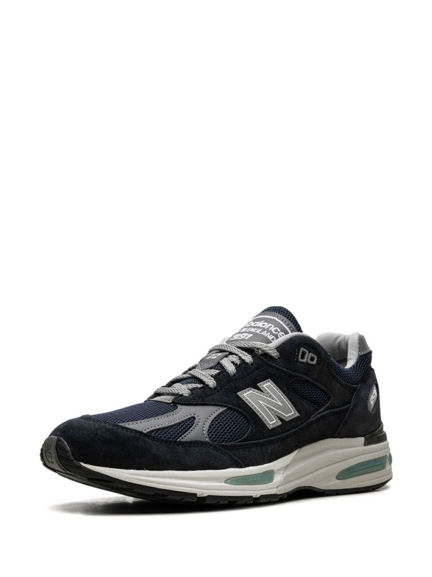 New Balance Black 991V2 Suede Cushioning Sneakers