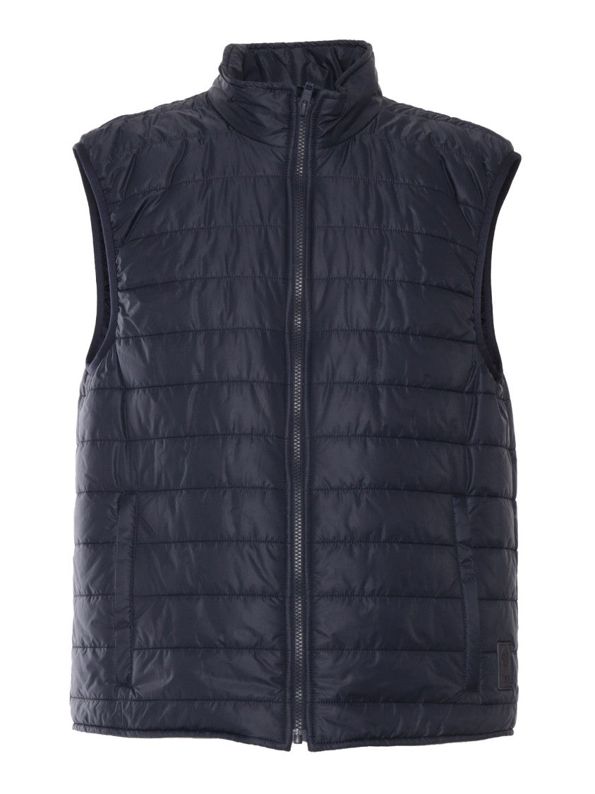 Fay Quilted Padded Vest With High Collar