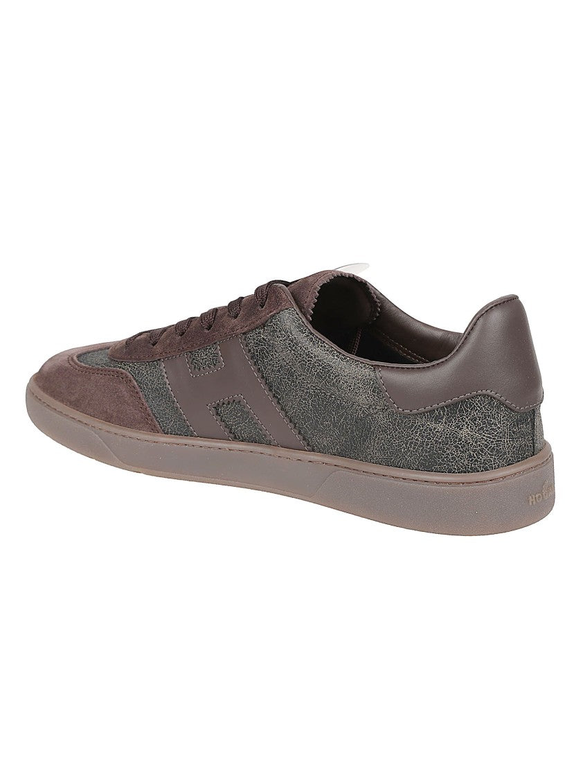 Hogan Cool Brown Leather Low-Profile Sneakers