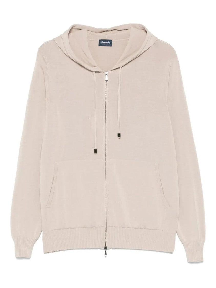 Drumohr Relaxed Fit Zip Hoodie