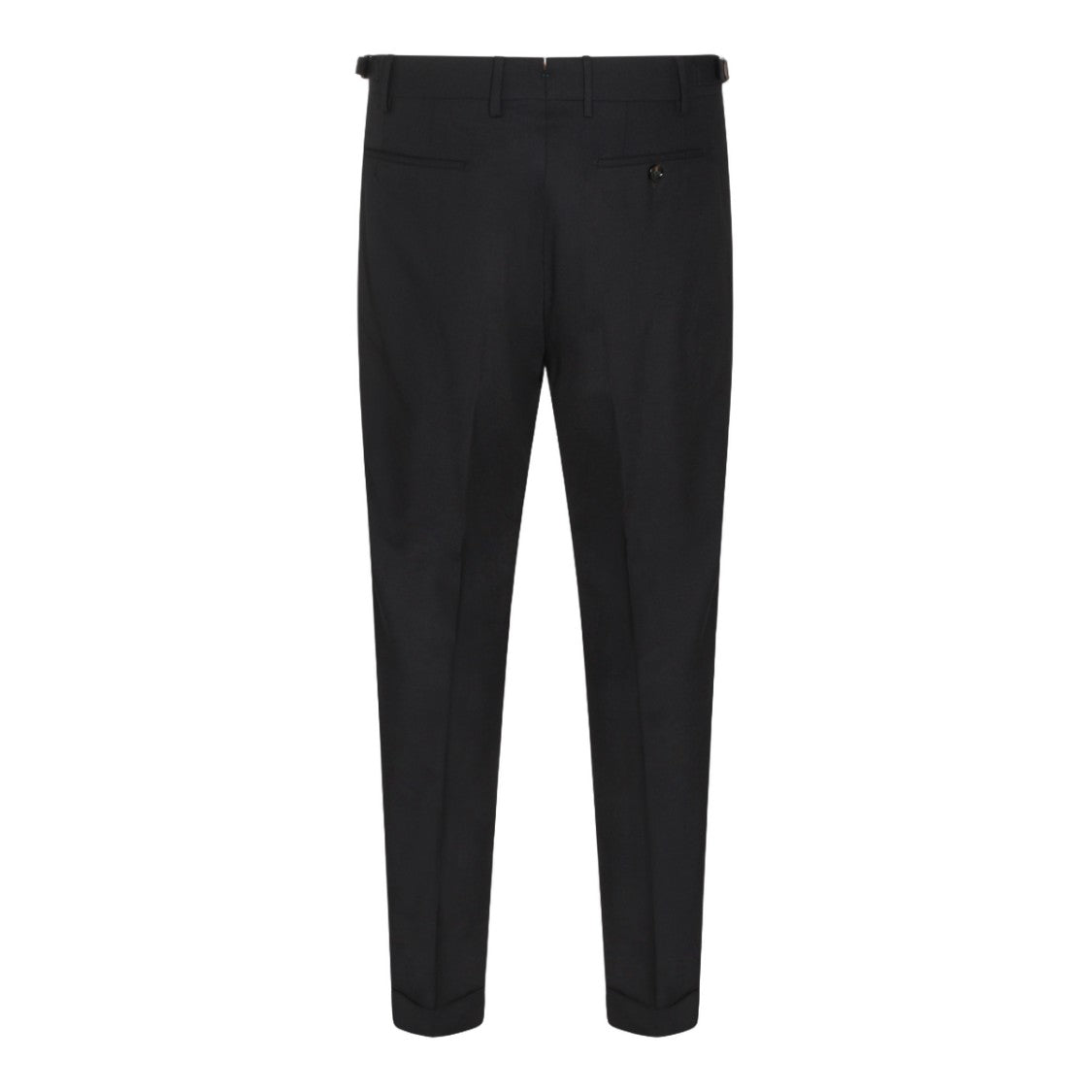 Berwich Tailored Black Trousers With Adjustable Waistband