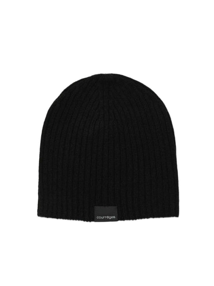 Courrèges Ribbed Wool Beanie
