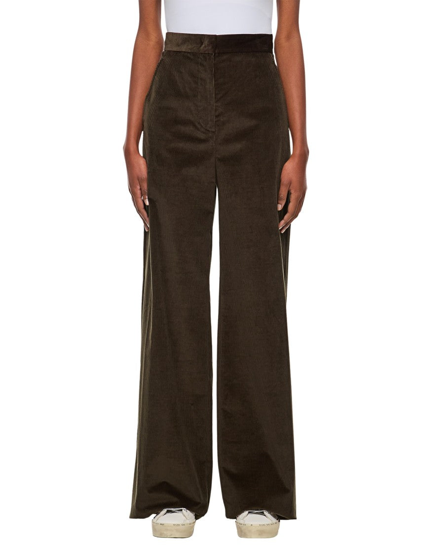 Max Mara Tritone Velvet Flared Pants