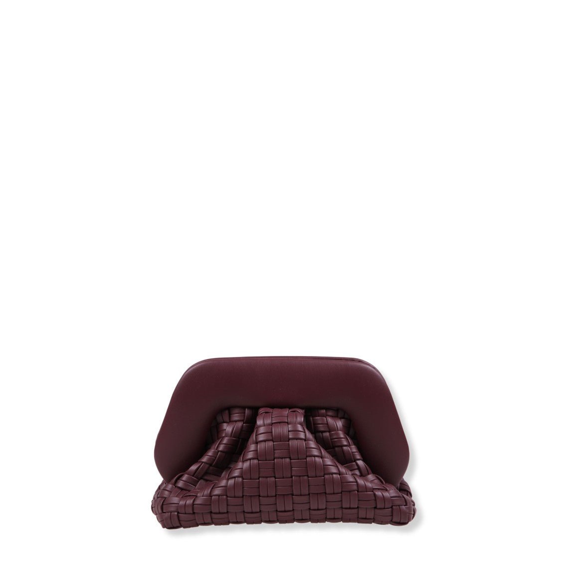 Themoirè Micro-Woven Tote Bag In Prune Shade