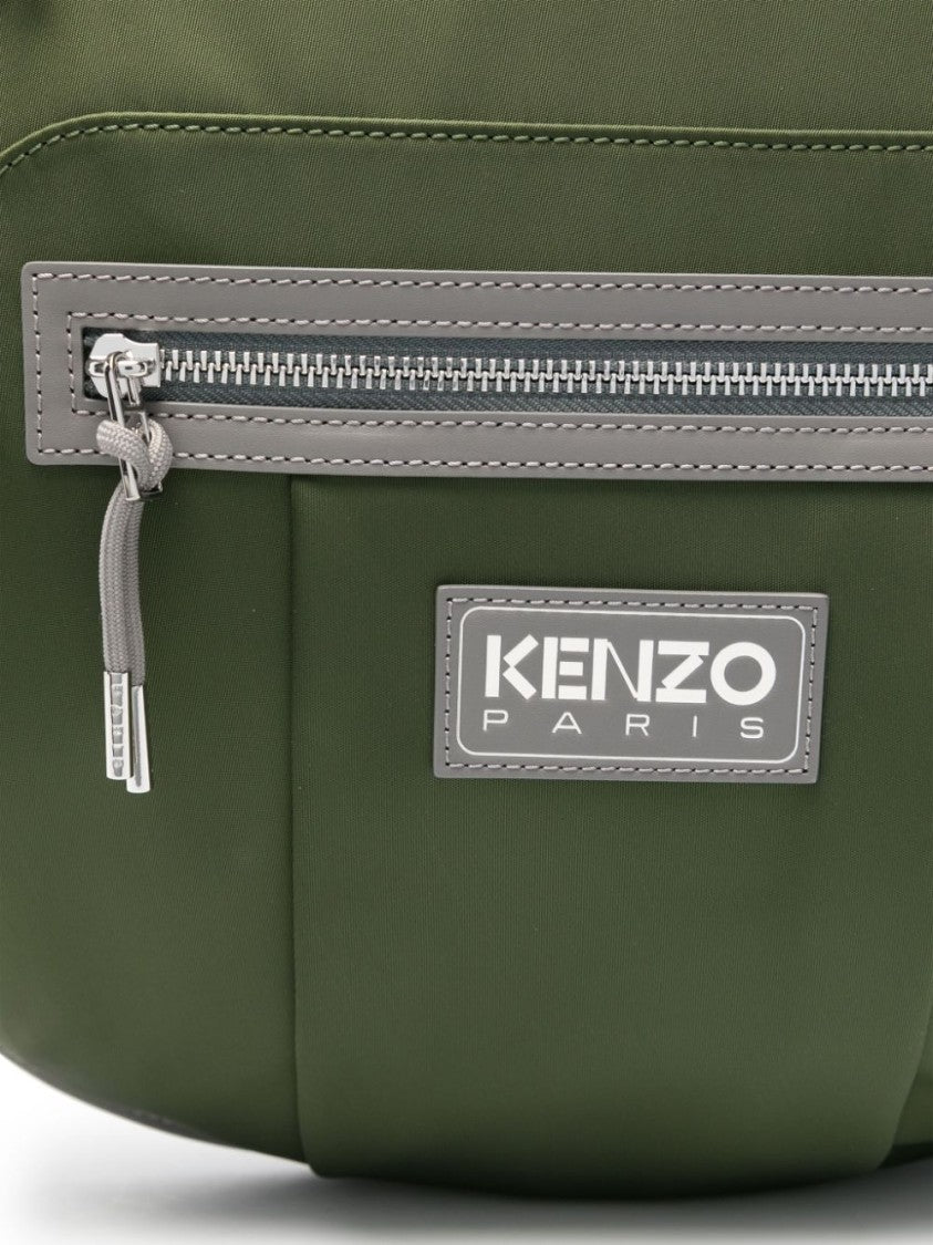 Kenzo Khaki Green Shell Backpack