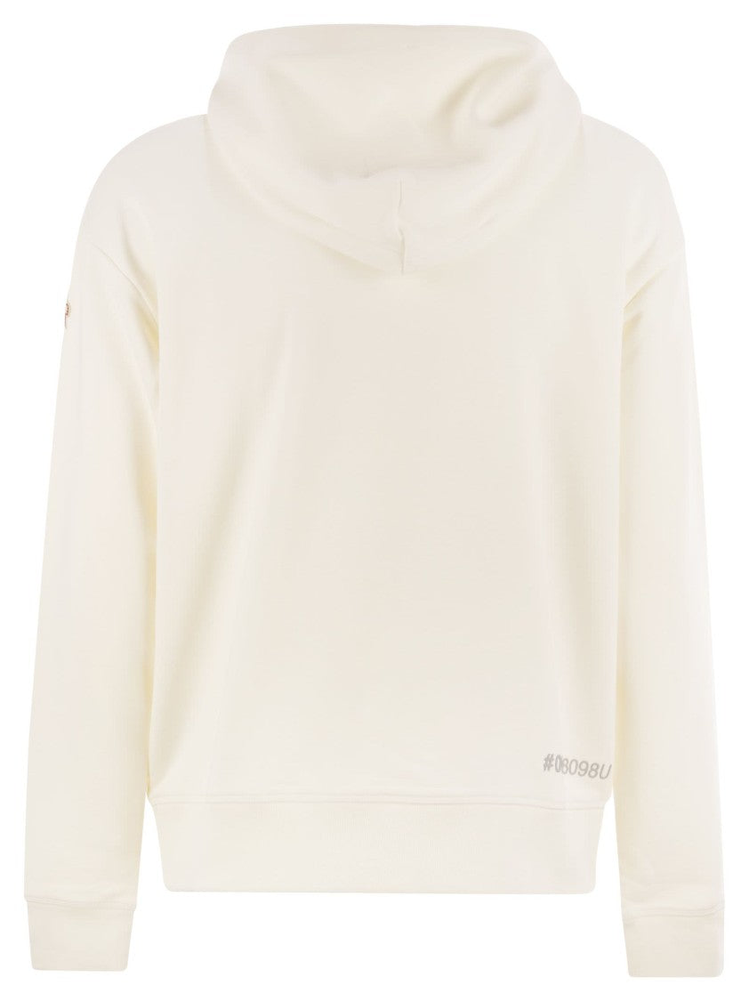 Moncler Grenoble Plush Cotton Fleece Hoodie With Logo Details