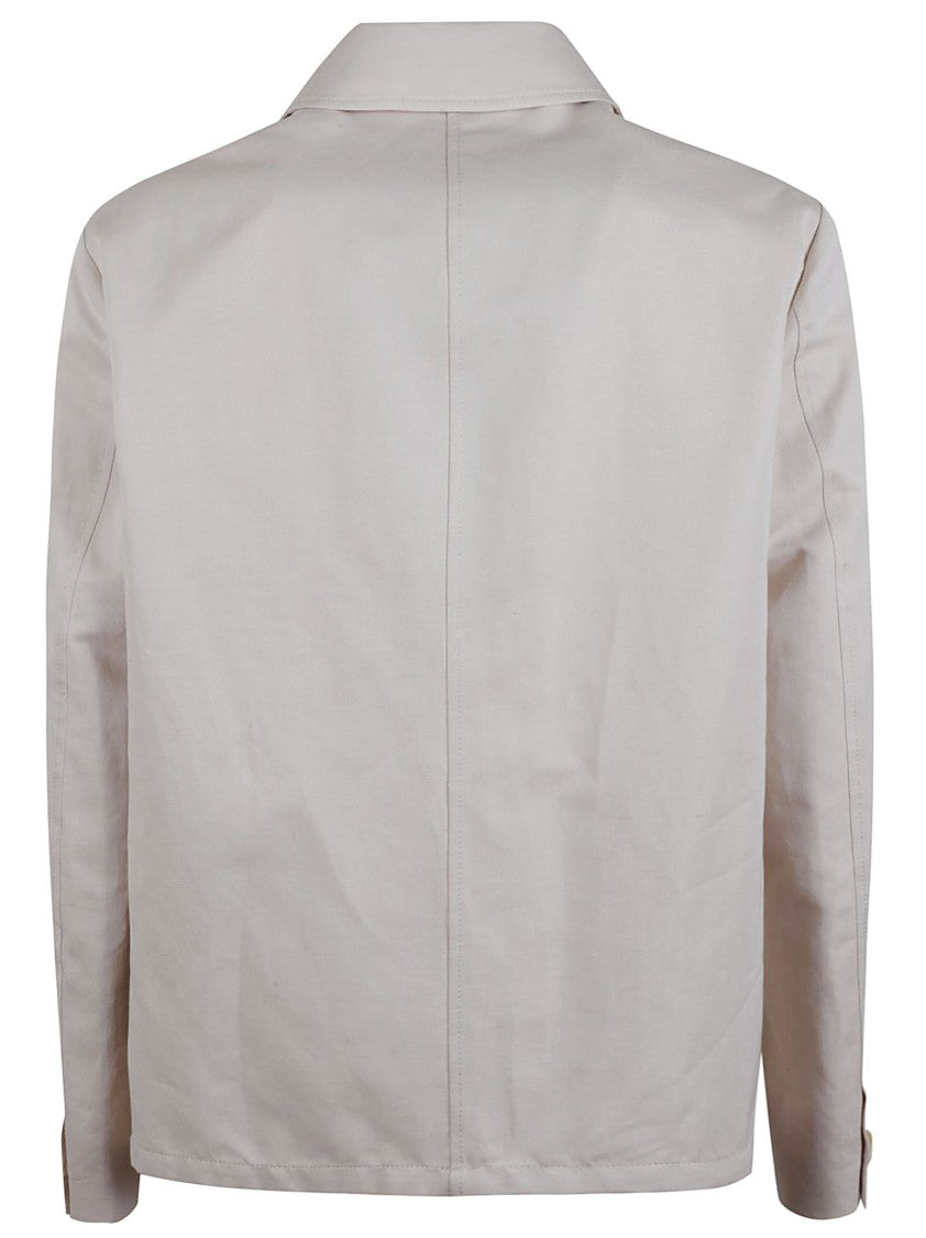 Incotex Lightweight Cotton Jacket With Classic Collar