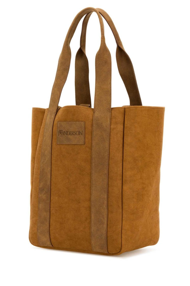 J. W. Anderson Camel Canvas Workwear Shopping Bag