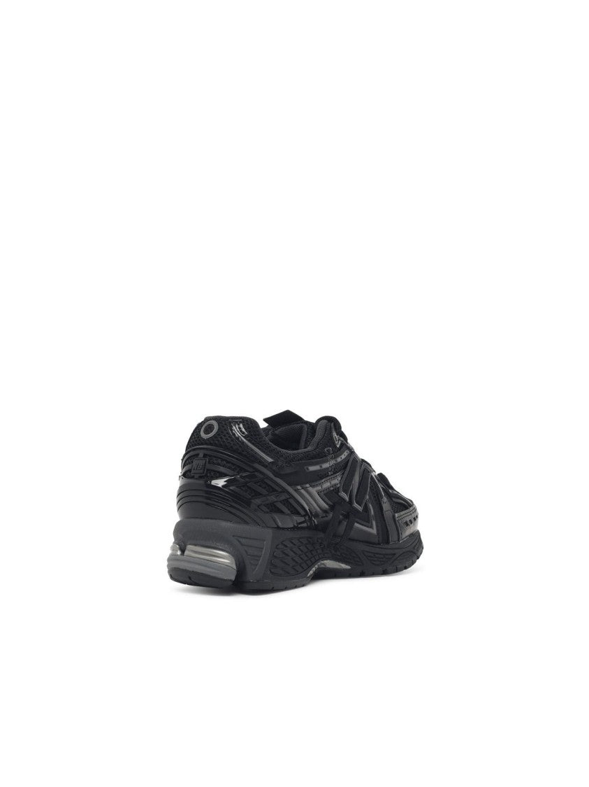 New Balance Black Mesh Sneakers With 3D Polyurethane Inserts And Padded Collar