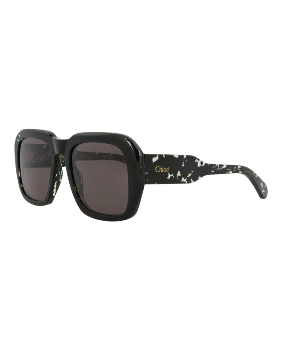 Chloé Square-Frame Recycled Acetate Sunglasses
