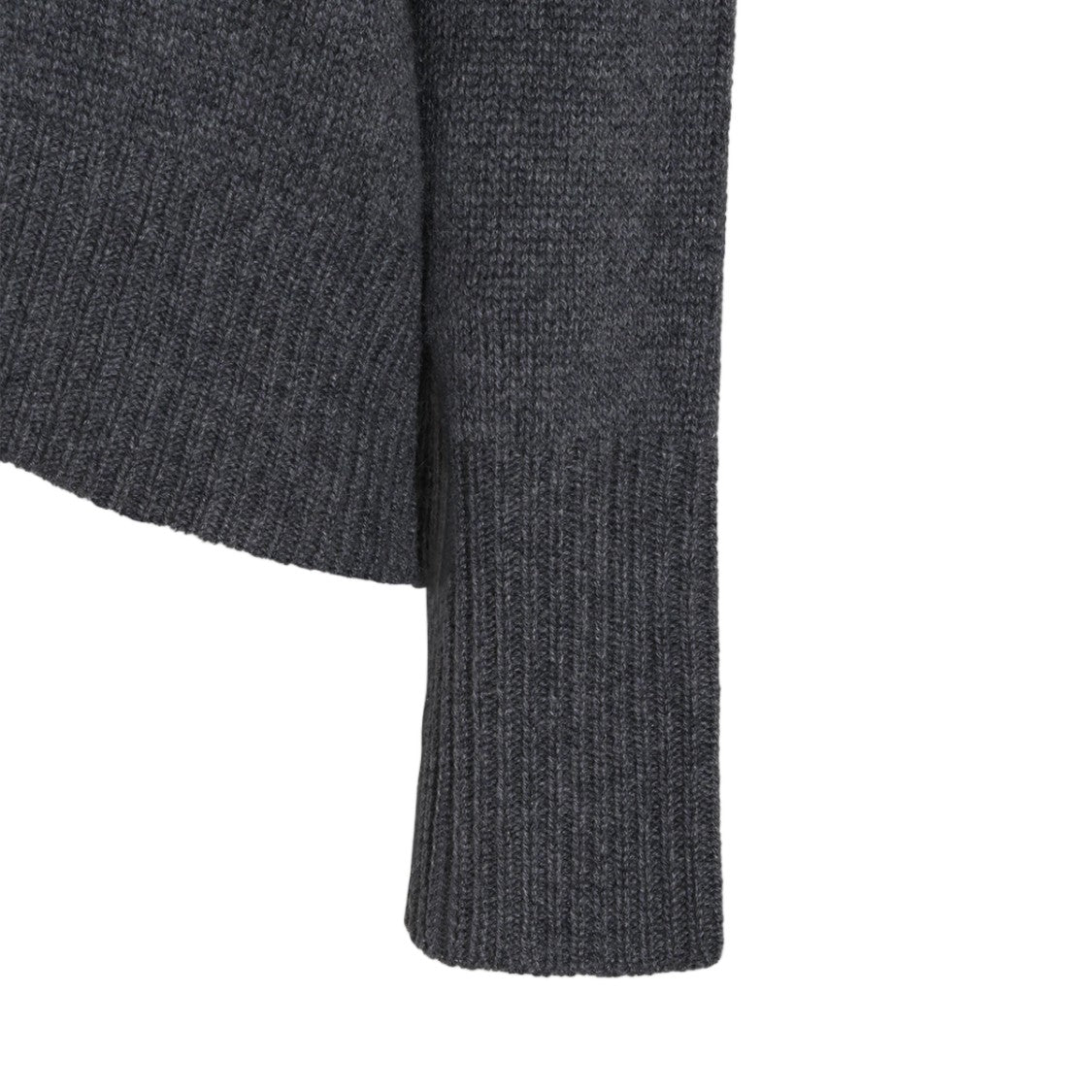 Lisa Yang High Ribbed Turtleneck Sweater With Side Slits