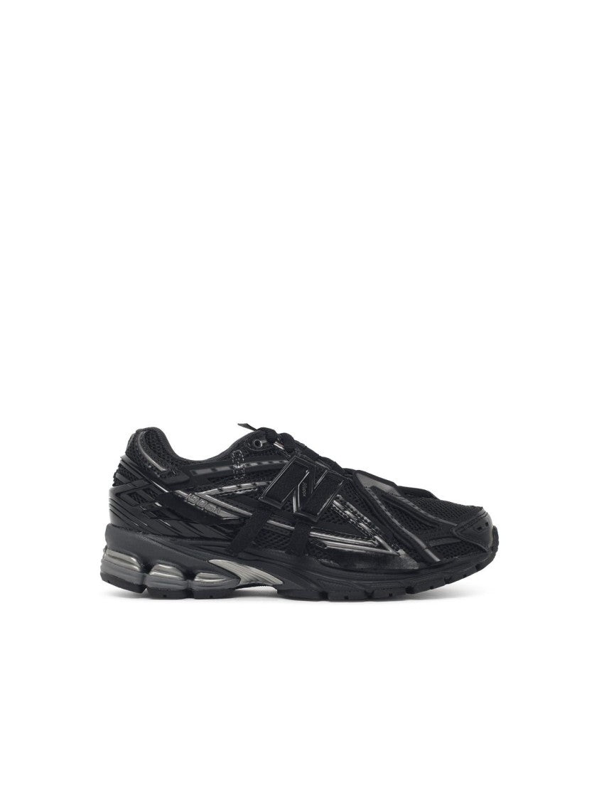 New Balance Black Mesh Sneakers With 3D Polyurethane Inserts And Padded Collar