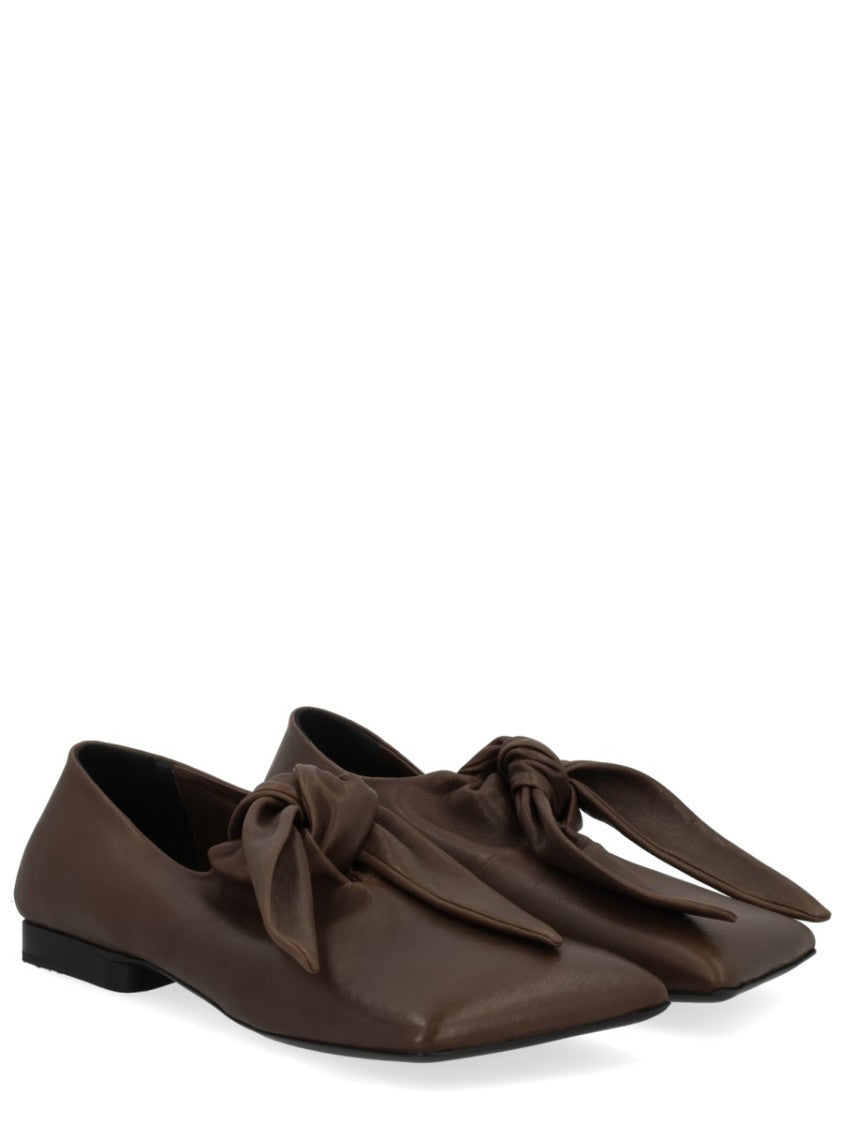 Uma Wang Pointed Toe Knotted Lace-Up Brogues