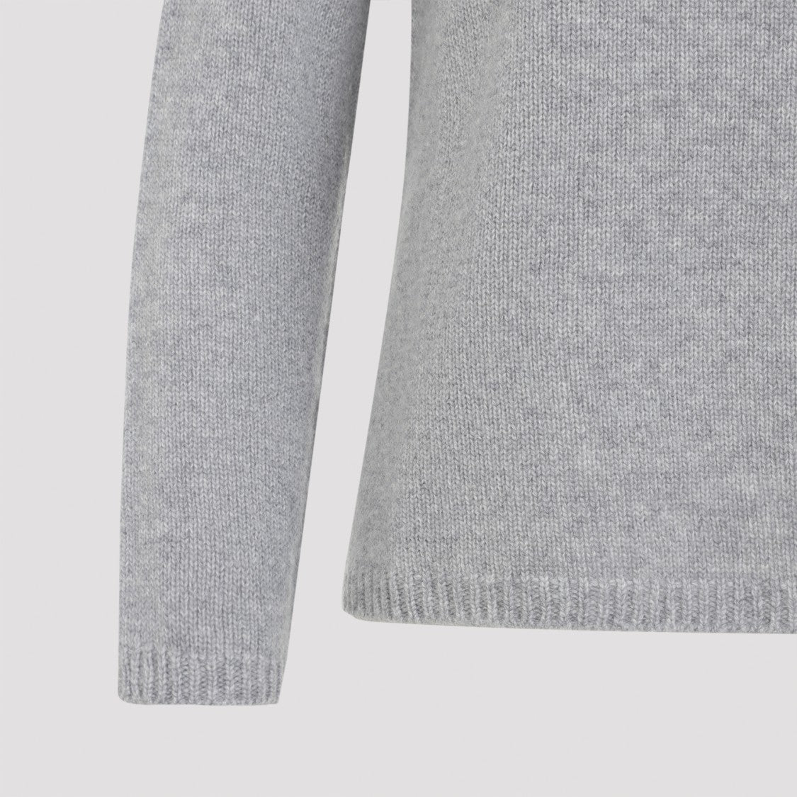 Max Mara Soft Wool And Cashmere Blend Pullover With Side Slits