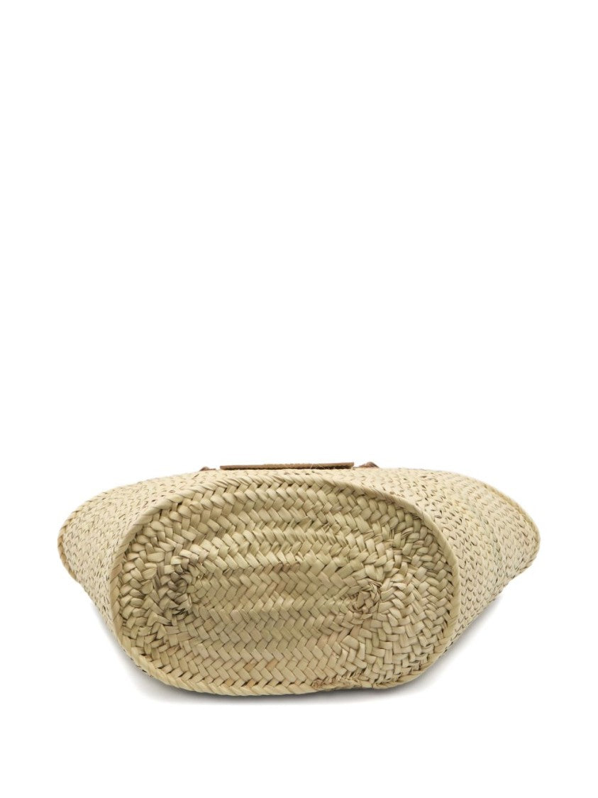 Jacquemus Woven Straw Tote Bag With Structured Silhouette